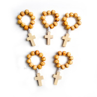 Natural Wooden Thumb Rosary