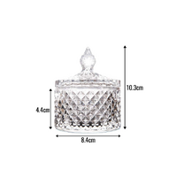 8cmx10cm Mini Clear Diamond Geo Jar