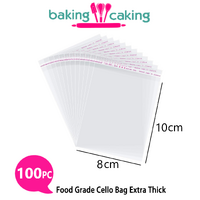 8x10cm Cello Bag Extra Thick