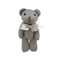 Grey Cashmere Bear 16cm