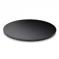 8'' Round 5mm Masonite MDF Board Black