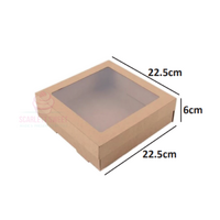 Bulk Small Square BROWN Catering Box & Lid