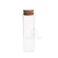 50ml Glass Cork Bottle No Neck 3x10cm