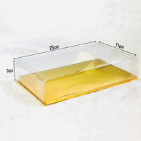 25x11x3cm Clear Box Gold Insert