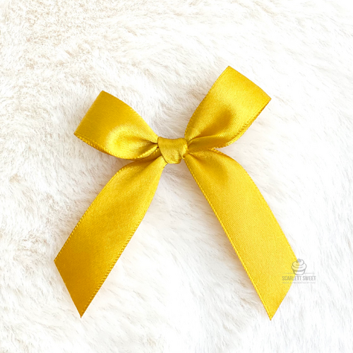 8cm Satin Bow GOLD 196 