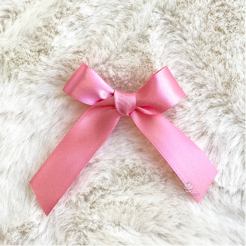 8cm Satin Bow DUSTY PINK 23 