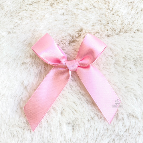 8cm Satin Bow BLUSH PINK 22 