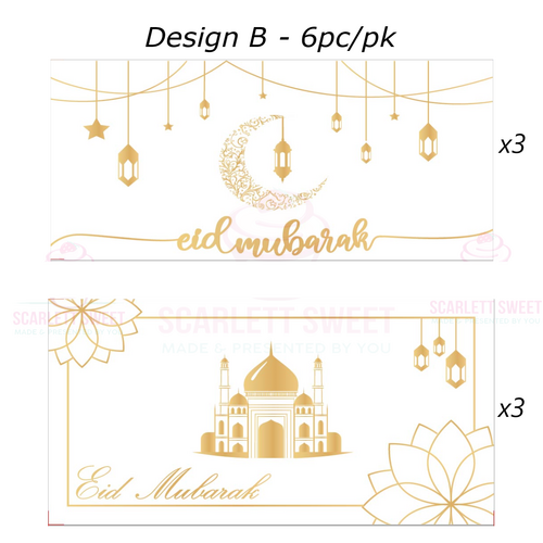 EID Envelope Design B 9X17CM 6PC