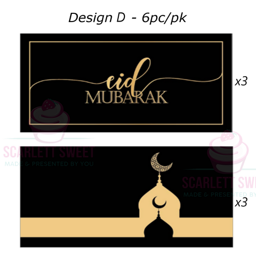 EID Envelope Design D 9X17CM 6PC