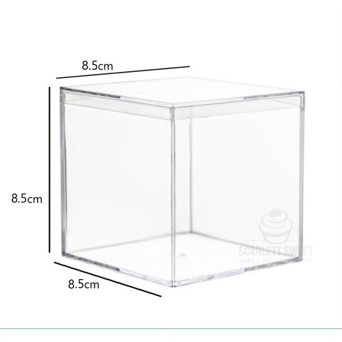 8.5cm Square Acrylic Box 5PC