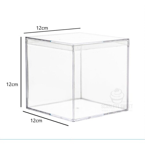 12cm Square Acrylic Box 8PC