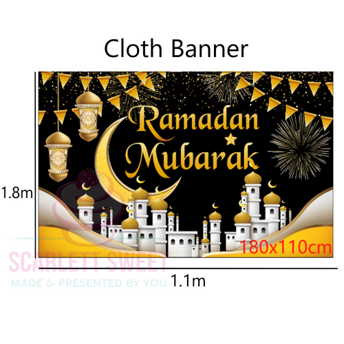 Ramadan Cloth Back Drop 180x110cm