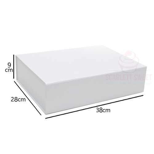 White Magnetic Box Large 38x28x9cm