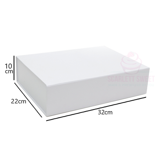 White Magnetic Box Medium 31x22x10cm