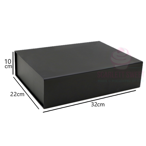 Black Magnetic Box Medium 31x22x10cm