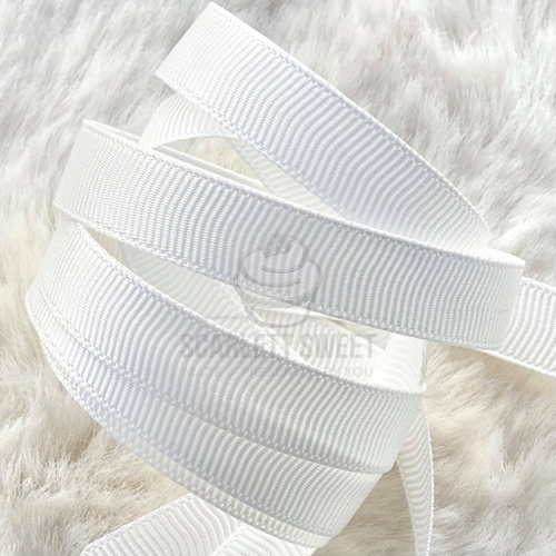 1.2cmx100Y Grosgrain WHITE 000