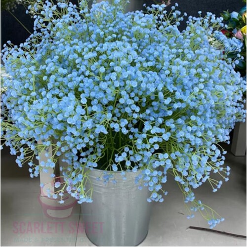 66cm Babys Breath Light Blue