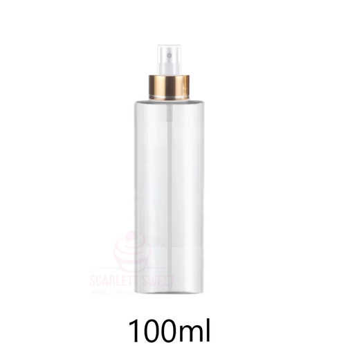 100ml Clear Gold Spray Bottle 10PC