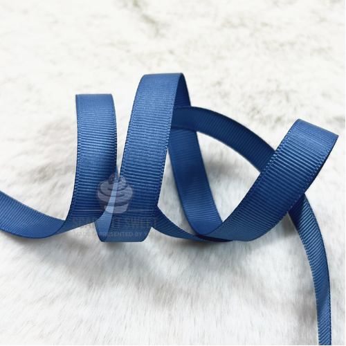 1.2cm Grosgrain SMOKE BLUE 363