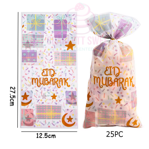 Eid Mubarak Loot Bag 13x27cm 25PC