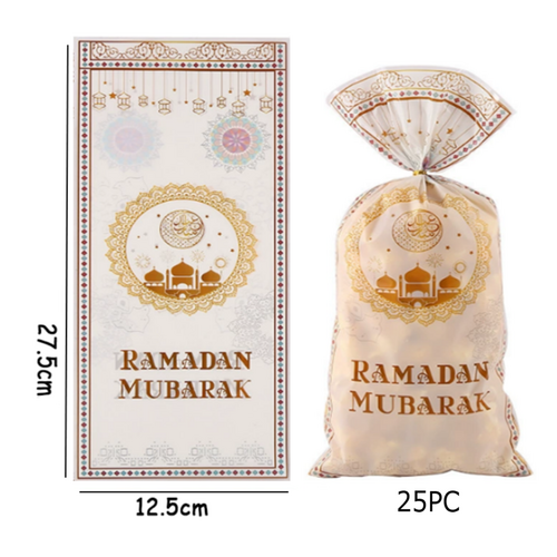 Ramadan Mubarak Loot Bag 13x27cm 25PC