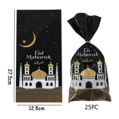 Eid Mubarak Loot Bag 13x27cm 25PC