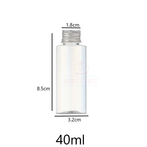 40ml Premium Bottle Silver Lid 12PC