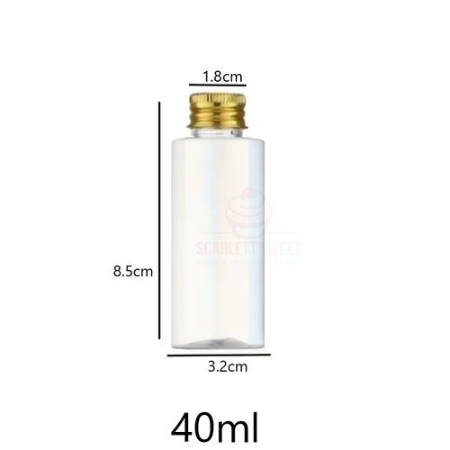 40ml Premium Bottle Gold Lid 12PC