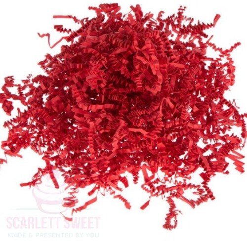 300G Bulk Shredded Paper RED