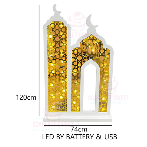 Luxury LED Mosque (Battery & USB) 1.2m TALL