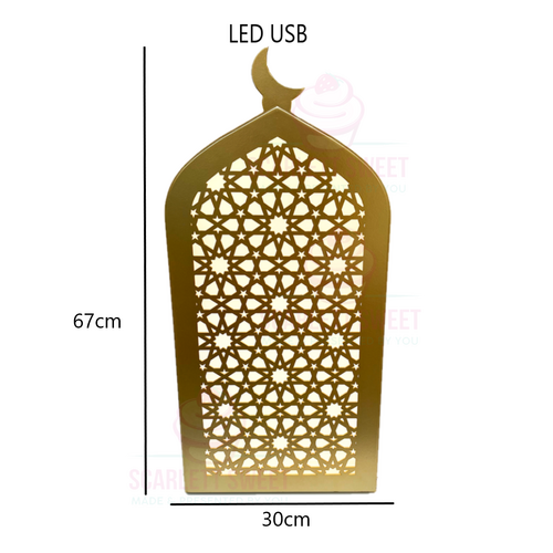 Luxury LED Gold Mosque (USB) 67cm TALL